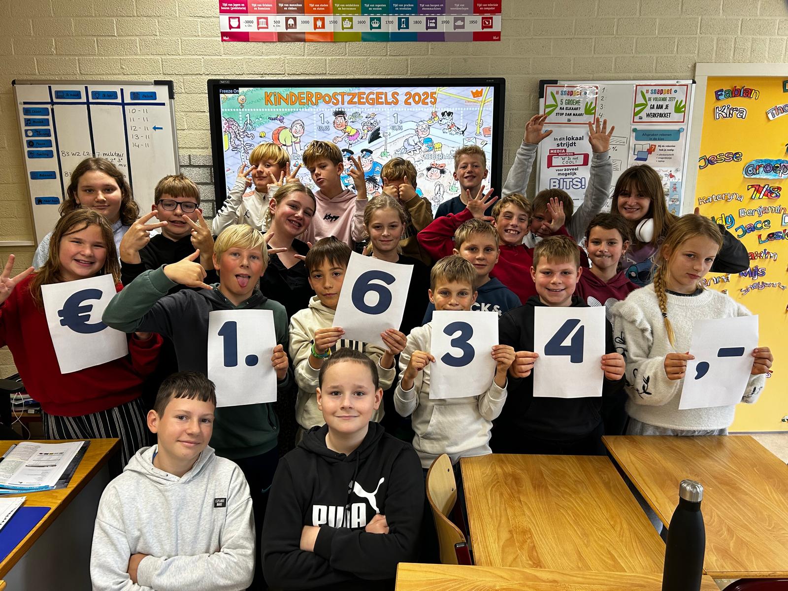 Zeer geslaagde Kinderpostzegelactie!