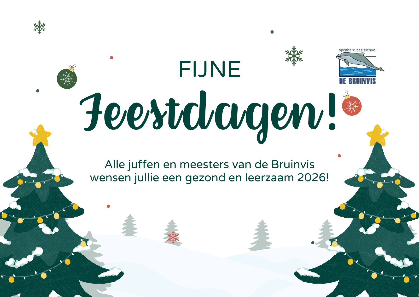 Fijne feestdagen!